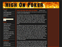 Tablet Screenshot of highonpoker.com